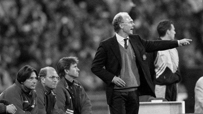 독일대표팀 감독으로서 1990년 이탈리아 월드컵 우승을 이끈 프란츠 베켄바워. 사진=바이에른 뮌헨 공식 홈페이지