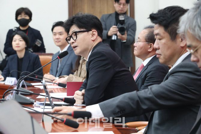 한동훈 국민의힘 비상대책위원장이 22일 오전 서울 여의도 국회에서 열린 비상대책위원회의에서 모두발언을 하고 있다. (사진=이데일리 노진환 기자)