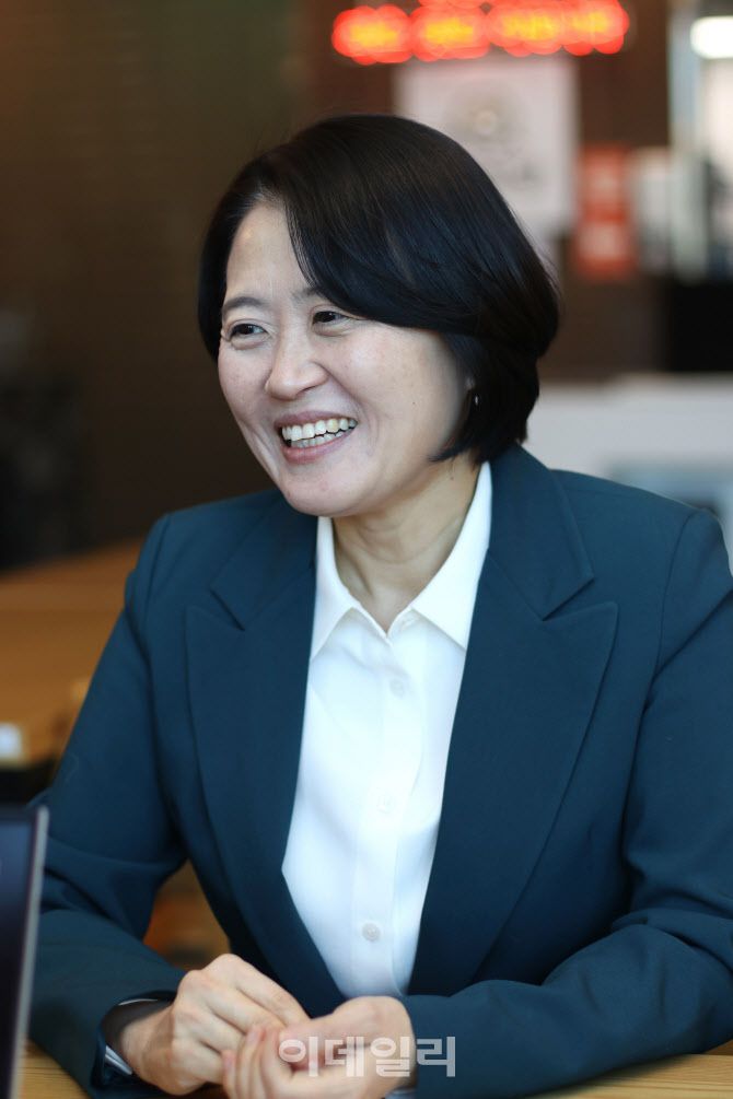 더불어민주당 1호 영입 인재 박지혜 변호사. (사진=김유성 기자)