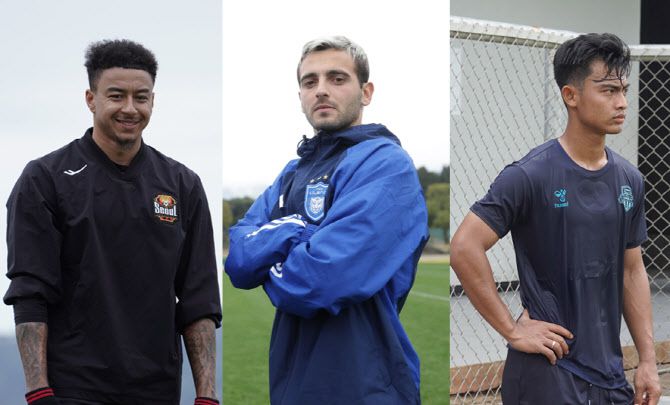 (왼쪽부터)제시 린가드(FC서울), 케빈(울산HD), 아르한(수원FC). 사진=한국프로축구연맹