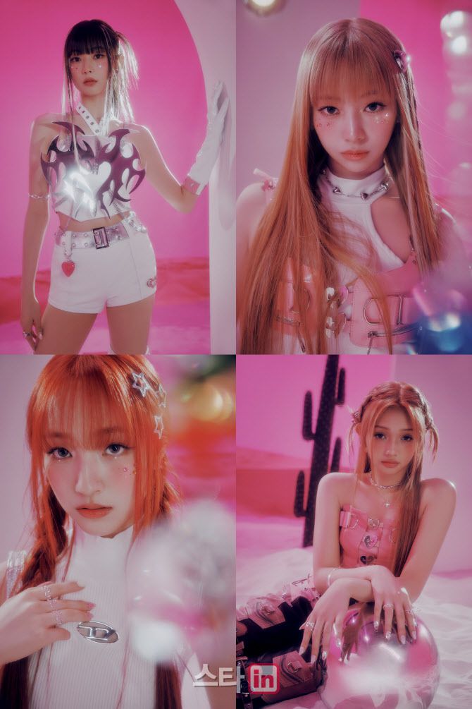 왼쪽 위부터 시계 방향으로 진현주, 나나, 젤리당카, 방윤하(사진=F&F엔터테인먼트)