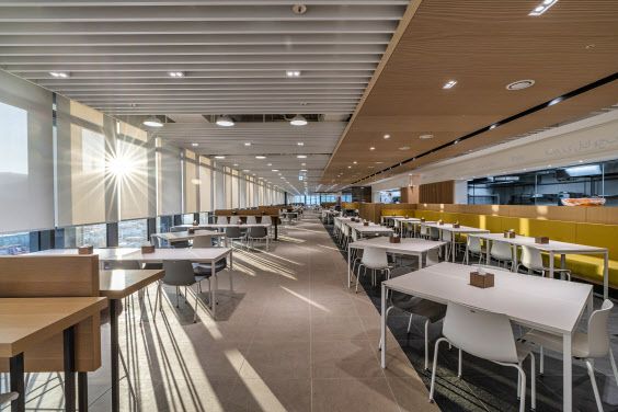 경기도 판교 HD현대 글로벌 R&D센터 구내식당 전경.(사진=HD현대)