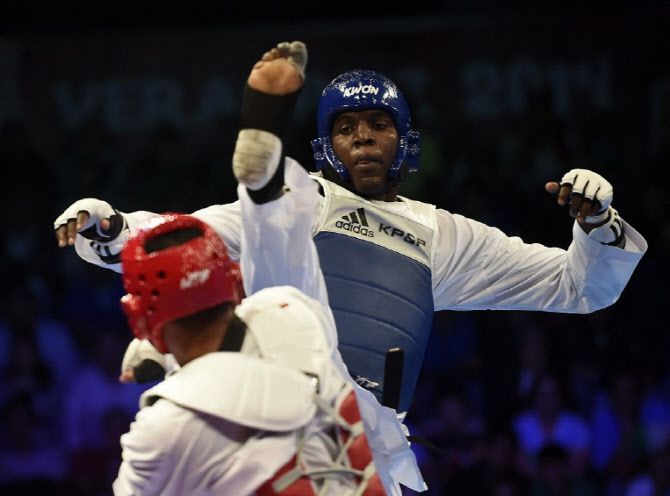 태권도 선수 시절 로벨리스 데스파이네. 사진=AFPBBNews