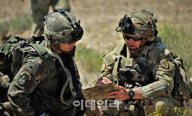 미 NTC 소부대 연합훈련 현장 모습 (사진=육군)