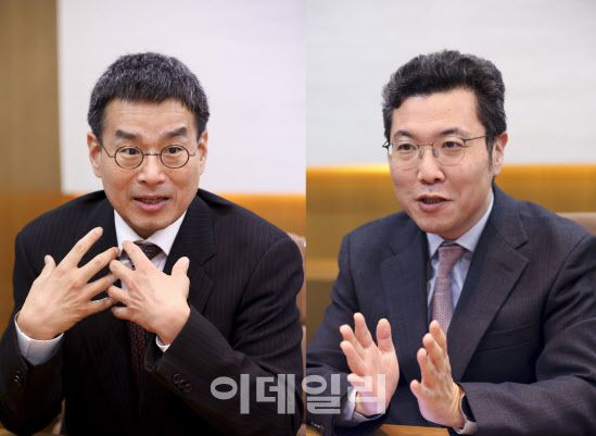 법무법인 화우 김종일 게임센터장(왼쪽), 이광욱 신사업그룹장. (사진= 이데일리 이영훈 기자)