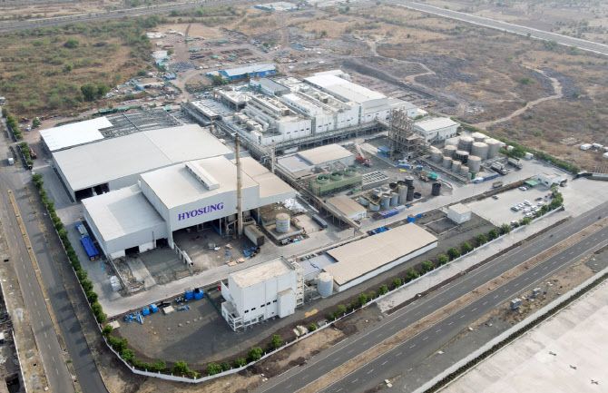 효성 인도 스판덱스 공장 전경.(사진=효성그룹.)