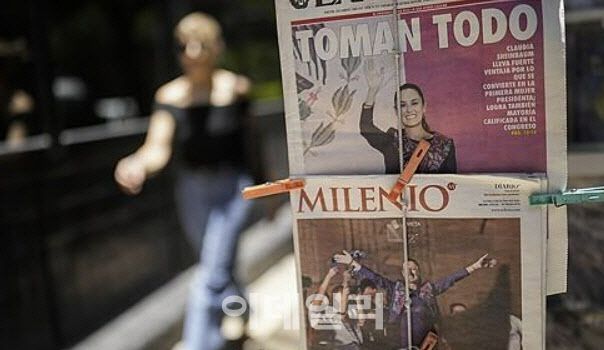 멕시코 대선 뒤 멕시코시티의 한 거리 모습(사진=AP)