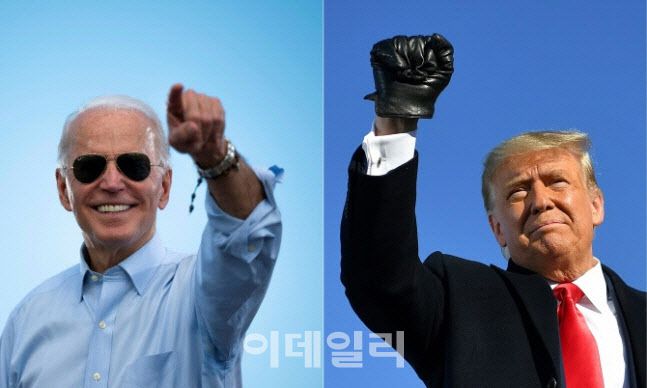 조 바이든(왼쪽) 미국 대통령과 도널드 트럼프 전 대통령(사진=로이터)