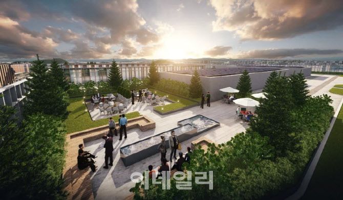 원그로브 옥상정원 전경.