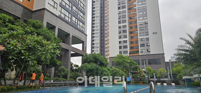 스타레이크시티에 한국식 아파트가 지어진 모습. (사진=김아름 기자)