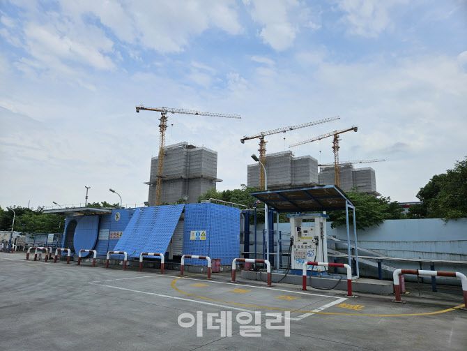 중국 상하이의 수소충전소 기업인 충야파워테크놀로지가 설치한 수소 충전소. (사진=이데일리 이명철 특파원)