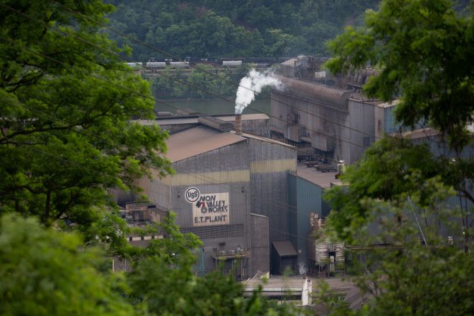 미 펜실베이니아주에 위치한 US스틸 몬 밸리 공장. (사진=AFP)