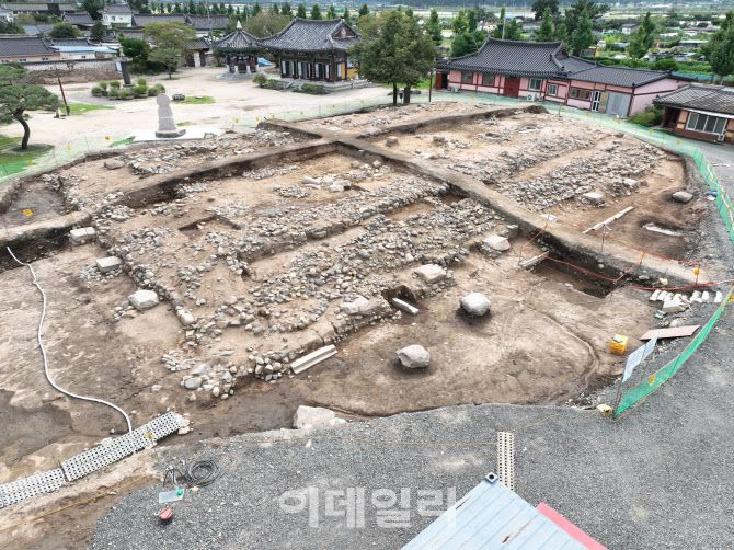경주 흥륜사 금당지 기단 전경. (사진=국가유산청)