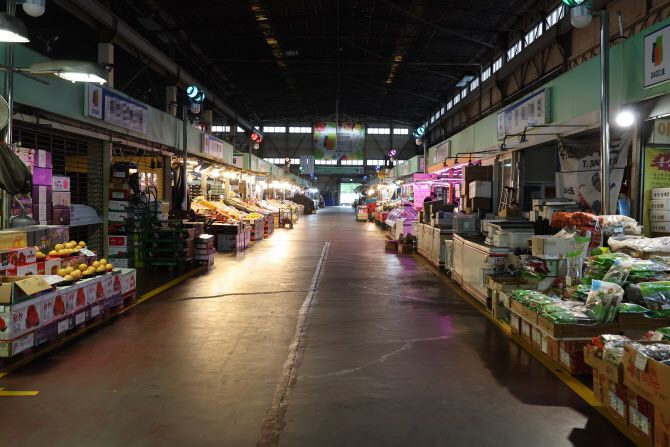 추석 연휴를 2주 앞둔 이달 2일 오후 서울 한 시장이 비교적 한산한 모습을 보이고 있다. (사진= 연합뉴스)