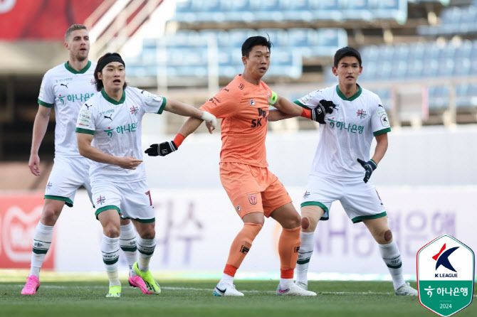 제주와 대전의 경기 모습. 사진=한국프로축구연맹