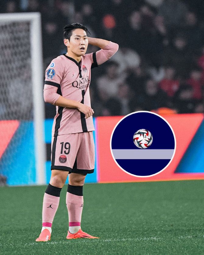 이강인의 슈팅이 간발의 차로 골라인을 넘어가 골로 인정됐다. 사진=리그1 공식 SNS