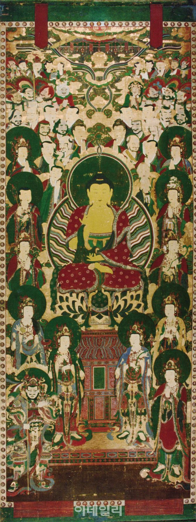 김천 직지사 석가여래삼불회도 아미타여래설법도