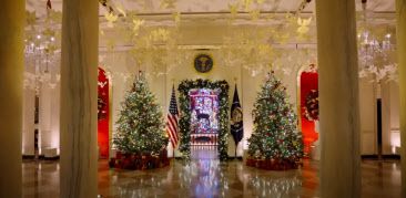 백악관의 올해 크리스마스 장식 (사진=백악관 유튜브 캡처)