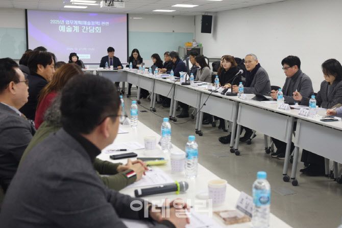 유인촌 문화체육관광부 장관이 주재한 ‘2025년 예술정책 관련 예술계 간담회’가 27일 서울 종로구 국립현대미술관 서울관에서 열렸다. (사진=문체부)