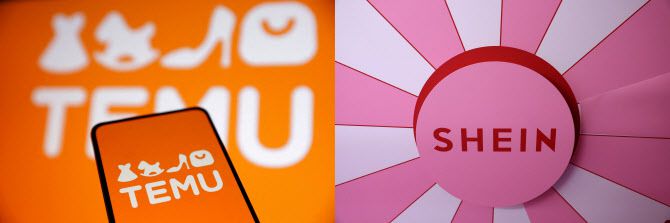 중국 전자상거래 플랫폼 테무(왼쪽)과 쉬인(사진=로이터)