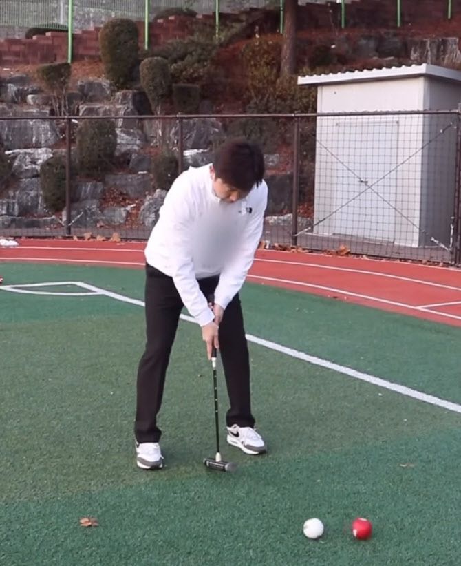 게이트볼을 체험하는 유승민 대한체육회장 당선인. 사진=유승민 당선인 측