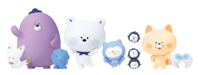 신한 프렌즈는 시대를 앞장서 도전해 나가는 탐험대 콘셉트의 신한금융그룹 공식 캐릭터다. (자료=신한금융)