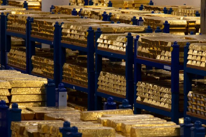 영란은행 금 금고 (출처=영란은행)