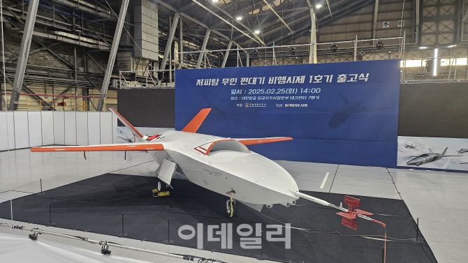 저피탐 무인 편대기 기술시범기 1호기 (사진=국방과학연구소)