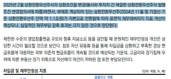 한국신용평가의 홈플러스 등급 강등 보고서(자료=한국신용평가)