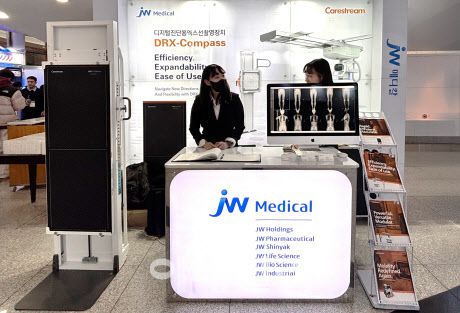 대한영상의학기술학회 춘계학술대회 JW메디칼 부스 모습 (사진=JW중외제약)