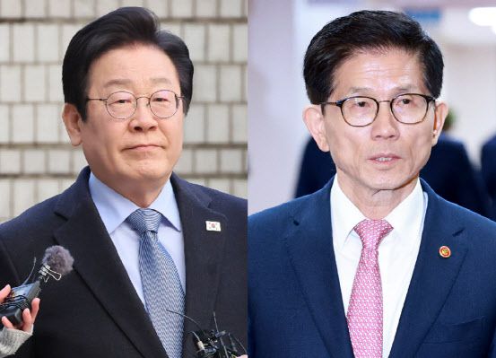 이재명 더불어민주당 대표, 김문수 고용노동부 장관 (사진=연합뉴스)