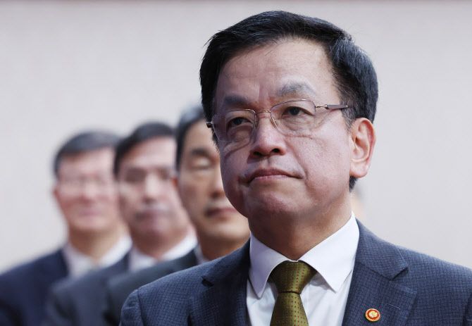 최상목 대통령 권한대행 부총리 겸 기획재정부 장관이 지난 18일 정부서울청사에서 열린 국무회의에서 국기에 경례하고 있다. (사진=연합뉴스)