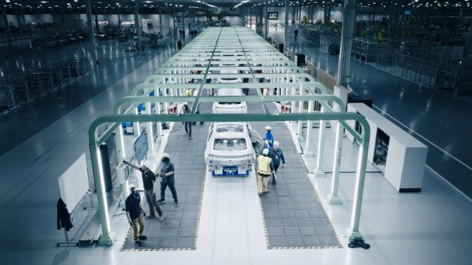 미국 조지아주 엘라벨 ‘현대자동차그룹 메타플랜트 아메리카’에서 차량이 생산되고 있다. (사진=현대차그룹)