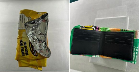 발렌시아가 '감자칩 지갑'.(사진=인스타그램 'demnagram')