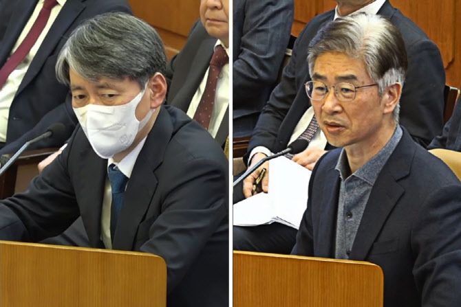 12.3 비상계엄 당시 윤석열 전 대통령 지시로 국회를 통제해 내란 중요임무종사자 혐의로 기소된 조지호 경찰청장과 김봉식 서울경찰청장. 사진은 윤 전 대통령 탄핵심판에 증인으로 출석했을 당시 모습. (사진=헌법재판소)