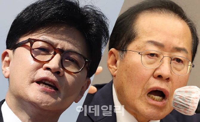 국민의힘 대선 2차 경선 진출자인 한동훈, 홍준표 후보 (사진=이데일리/연합뉴스)