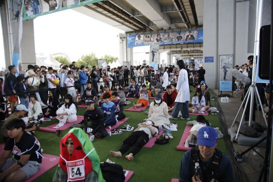 지난해 열린 한강 멍때리기 대회 모습. (사진=서울시)