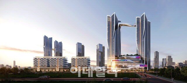 포스코이앤씨의 용산정비창 전면1구역 조감도. (사진=포스코이앤씨)