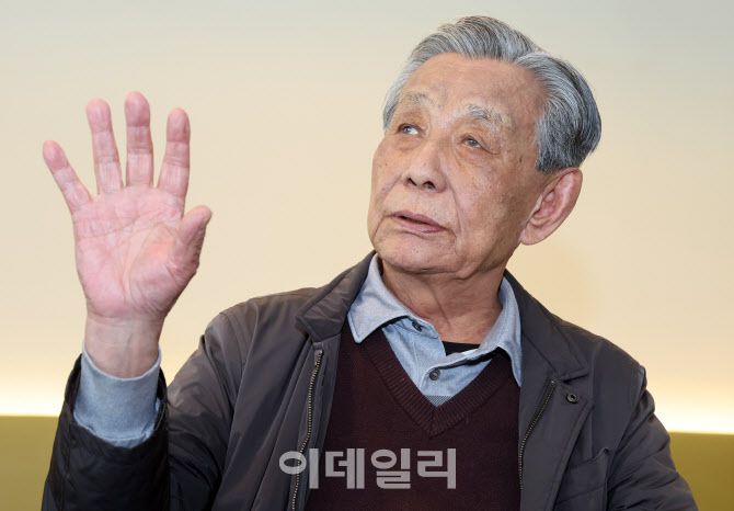 언론인 김중배 선생. (사진=방인권 기자)