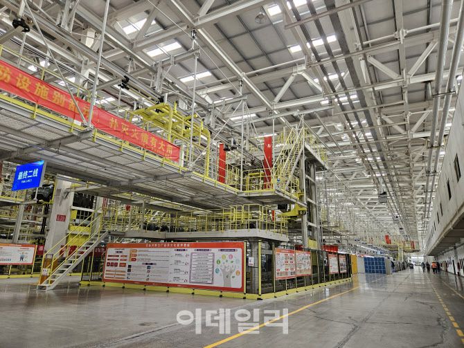 중국 산둥성 지난시에 위치한 BYD 공장 전경. (사진=이데일리 이명철 특파원)