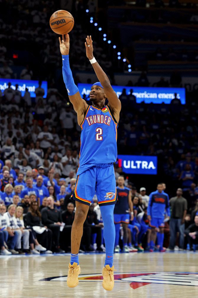 오클라호마시티 선더의 에이스 셰이 길저스-알렉산더. 사진=AFPBBNews