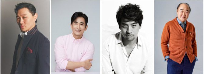 (왼쪽부터)양동근, 차인표, 권오중, 장광. (사진=각 소속사 제공)