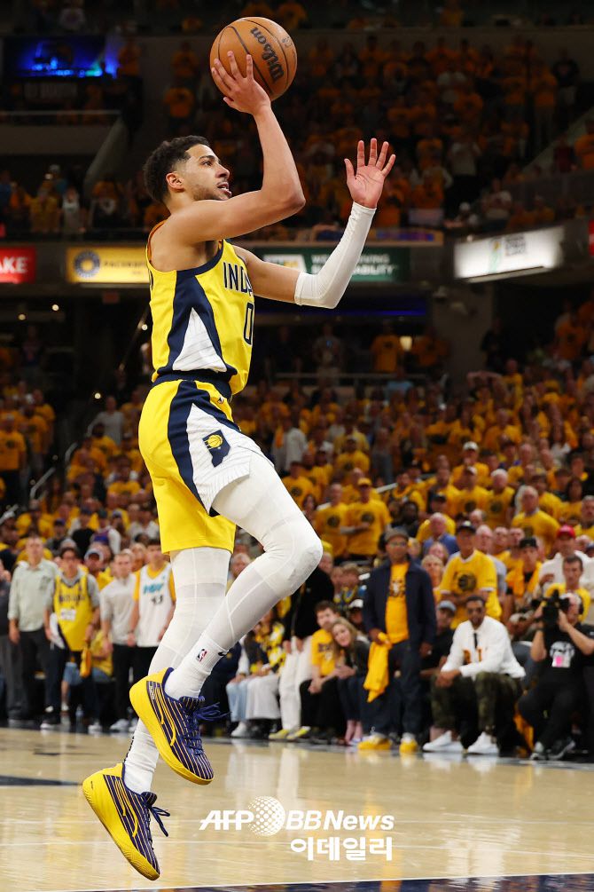 인디애나 페이서스의 에이스 타이리스 할리버튼. 사진=AFPBBNews