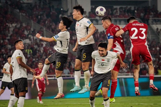 중국과 인도네시아의 경기 장면(사진=AFPBBNews)