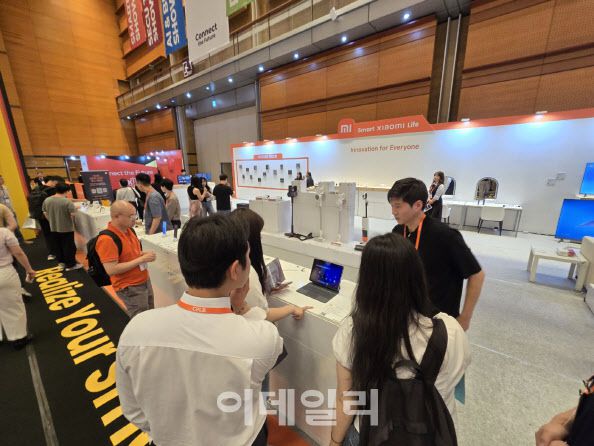 서울 코엑서에서 열린 STK2025 샤오미 부스 전경(사진=윤정훈 기자)