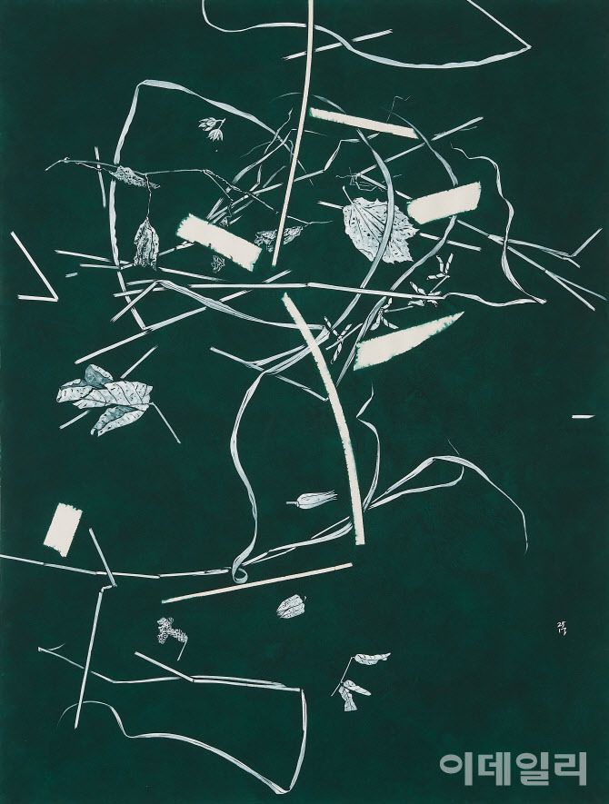 김진관 ‘마음 1’(2025), 장지에 채색, 144.5×111.5㎝(사진=한벽원미술관)