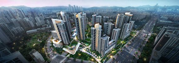 현대건설이 시공권을 거머쥔 서울 강남구 개포동 개포주공6·7단지 재건축 ‘디에이치 르베르’ 조감도.(사진=현대건설)