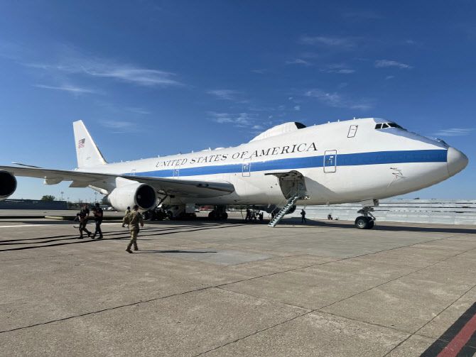'종말의 날 비행기' E-4B 나이트워치. (사진=미 공군 홈페이지)