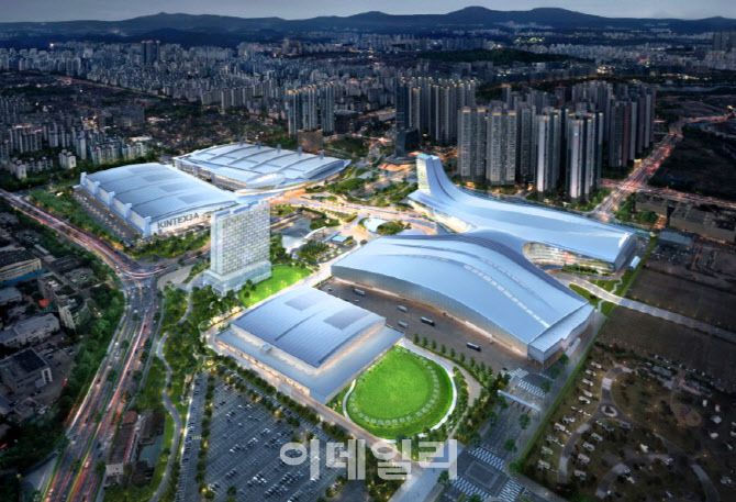 3전시장이 완공된 이후 킨텍스 일대.(조감도=고양특례시 제공)
