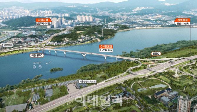 34번째 한강 횡단 교량인 수석대교(가칭).(조감도=남양주시 제공)